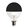 LED-Kopfspiegellampe Globe, Schwarz