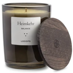 Looops Duftkerze mit Holzdeckel