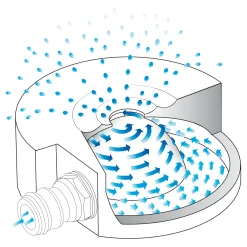 Manufactum Bodenregner Messing gedreht