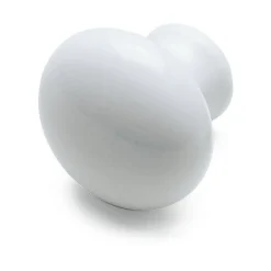 Möbelknopf Porzellan rund