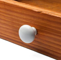 Möbelknopf Porzellan rund