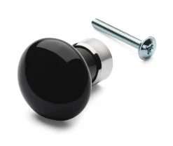 Möbelknopf Porzellan rund