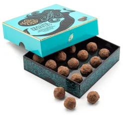 Milchschokoladentrüffel mit Meersalz