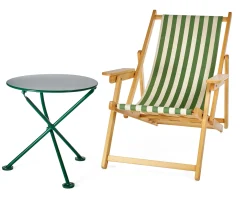 Niedriger Balkonklapptisch Stahl rund