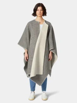 Norwegischer Poncho Lammwolle