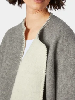 Norwegischer Poncho Lammwolle