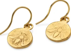 Ohrhänger Biene, goldplattiert