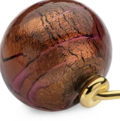 Ohrhänger Muranoglas, Bordeaux