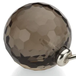 Ohrhänger Rauchquarz geschliffen