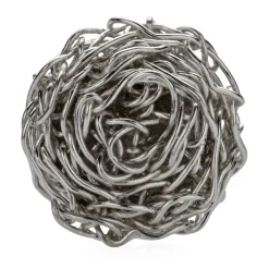 Ohrstecker gehäkeltes Silber