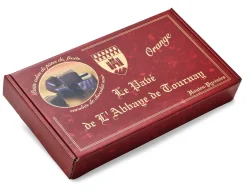 Orangenwürfel mit Schokolade