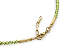 Peridot-Collier, Grün-Gold