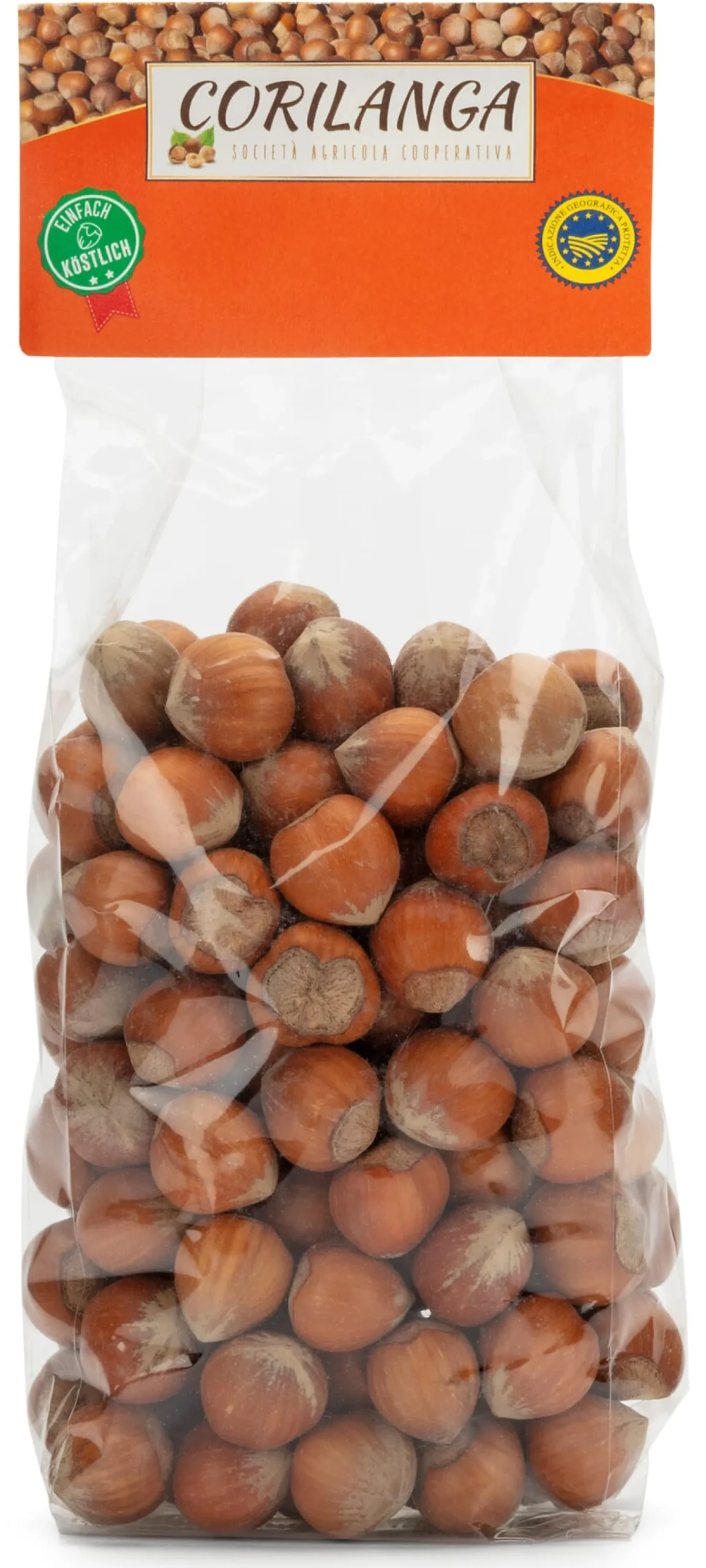 Piemontesische Haselnüsse in Schale