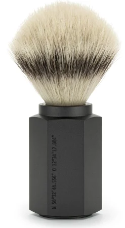 Rasierpinsel Hexagon Synthetikbesatz Schraubkopf