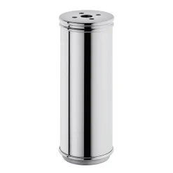 Reiserasierpinsel Messing vernickelt