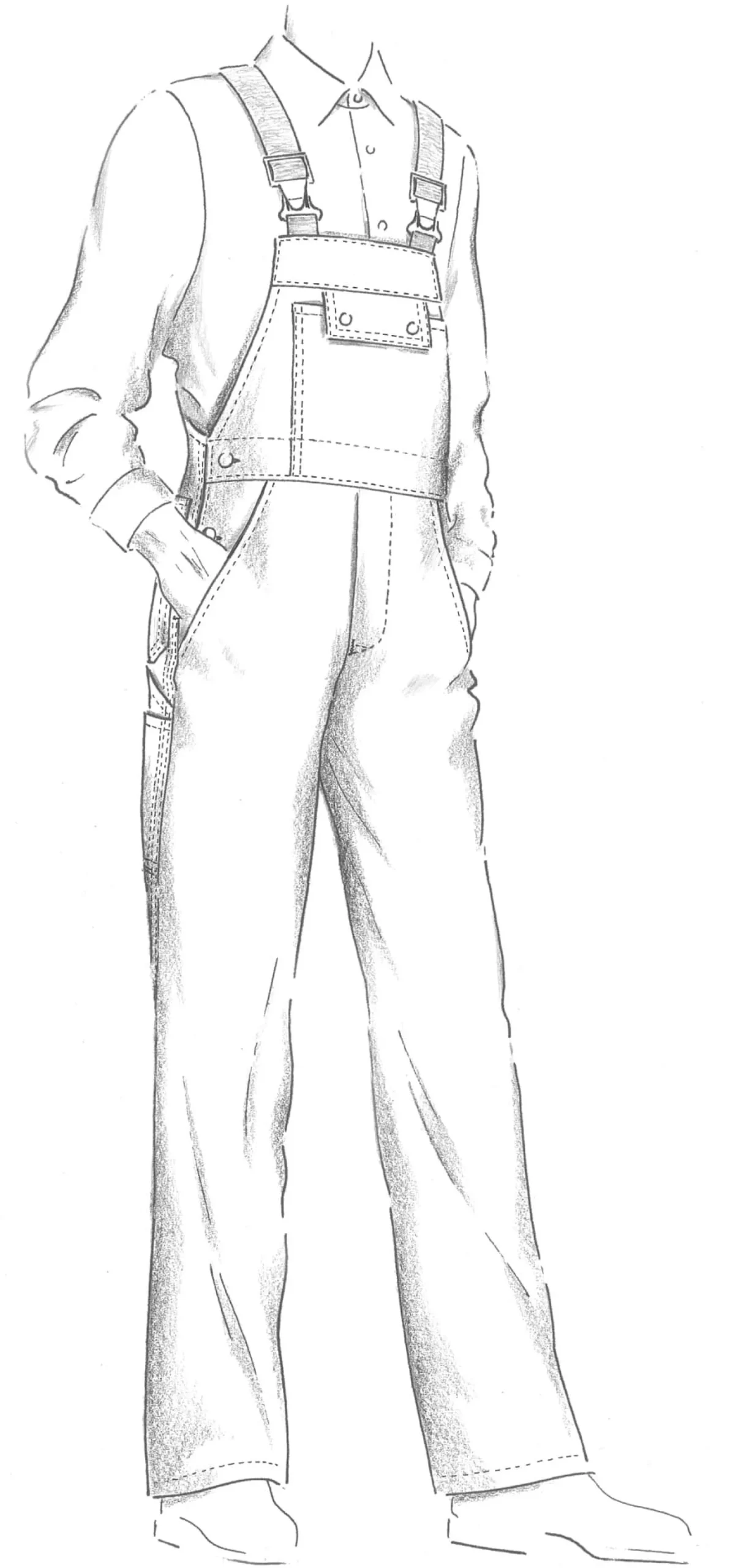 Rofa Gärtnerlatzhose Baumwollköper