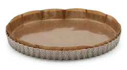 Runde Tarteform Edelstahl perforiert