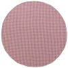 Runde Tischdecke rot-weiß kariert