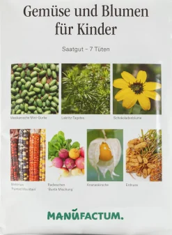 Saatgut Gemüse und Blumen für Kinder