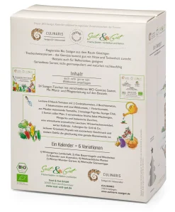 Saatgut-Adventskalender Bio-Gemüsesamen