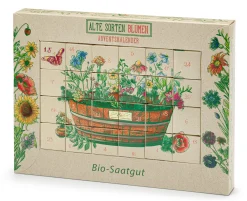 Saatgut-Adventskalender Historische Blumen