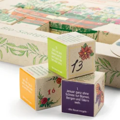 Saatgut-Adventskalender Historische Blumen