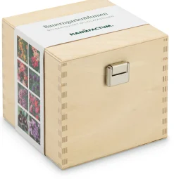 Saatgutset im Holzkästchen