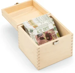 Saatgutset im Holzkästchen