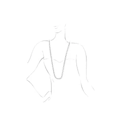 Sautoir-Kette Süßwasserperlen