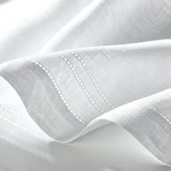 Scheibengardine Reinleinenvoile