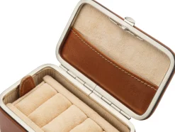 Schmucketui Rindleder, cognac