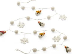 Schneemann-Girlande Filz