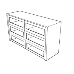 Schubkastenelement 40 Glasfront