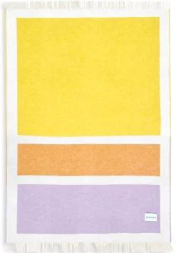 Schurwolldecke Colour Blocking
