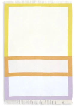 Schurwolldecke Colour Blocking