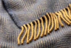 Schurwolldecke Fischgrat