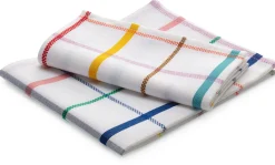 Serviette bunt kariert (2 Stück)