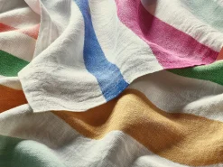 Serviette farbig gestreift