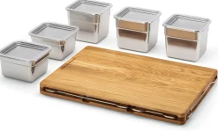 Set Frankfurter Brett Mono mit Edelstahlbehälter-Set