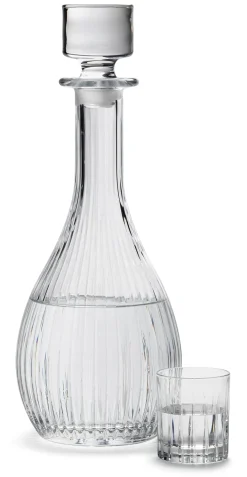 Spirituosen-Karaffe gerippt