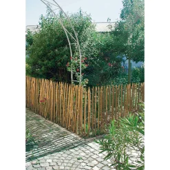 Staketenzaun Kastanienholz