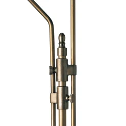 Standleuchte Messing zweifach