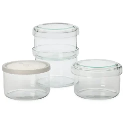 Stapeldosen Borosilikatglas