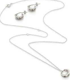 Steckcreole matt, Silber