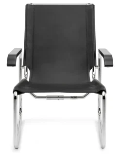 Thonet Stahlrohrsessel S 35 Kernleder L