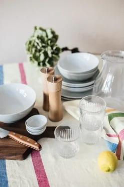 Tischdecke farbig gestreift