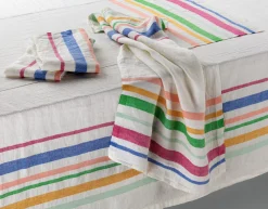 Tischdecke farbig gestreift
