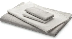 Tischdecke Leinen Blätterranke