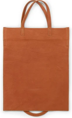 Tote Bag Leder, cognac