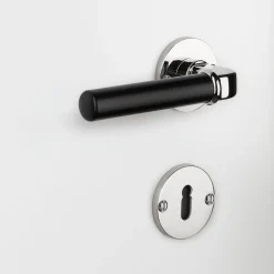 Türdrücker Zinkdruckguss schwarz lackiert